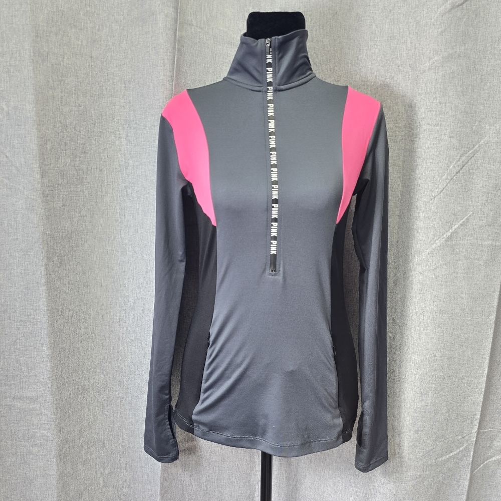 VS PINK 1/2 Zip-Up Jacket Lightweight Size X-Small